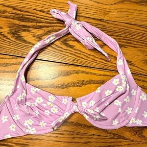 NWT New Pacsun L.A. Hearts Lavender Floral Bikini Top sz Small New w/ Tags